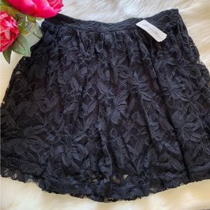 Forever 21 black lace mini skirt